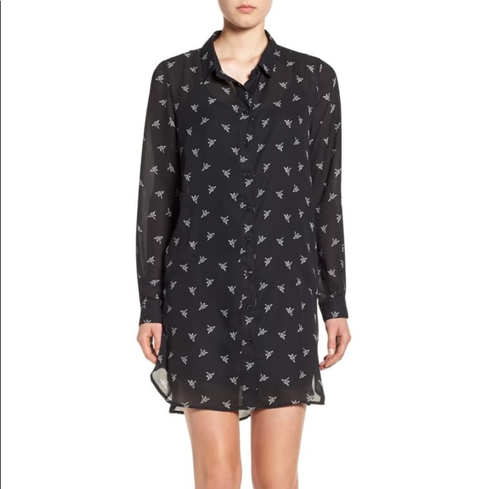 Crane Print Tunic